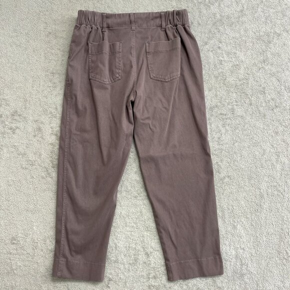 NWOT 32 Degrees Cool Women's M Ankle Length Cropped Pants Cotton Blend Purple - Picture 4 of 10